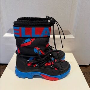 Stella McCartney Kids Black and Blue Winter Boots